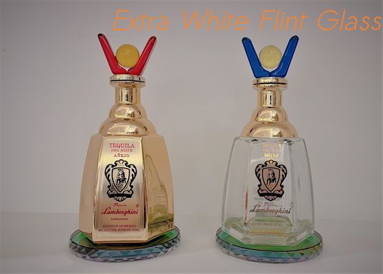 주문 금빛인 장식적 독주 보틀 /는 750 밀리람베르트 글라스 Bottle/ 크리스탈 방해물을 서리로 뒤덮었습니다 online manufacture