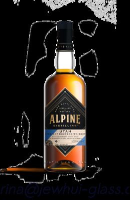 주문 750ml Apline Whiskey  Glass Bottle -Customization, Super Flint Glass Bottle, American Rum online manufacture