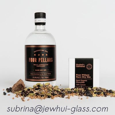 좋은 가격 Rum Vodka 21.5MM Glass Gin Bottle 850g Hollow Glass Stopper 온라인으로