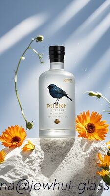 주문 750ml 보드카 유리병 - 맞춤 제작, 슈퍼 플린트 유리병, 고급 병 온라인 제조