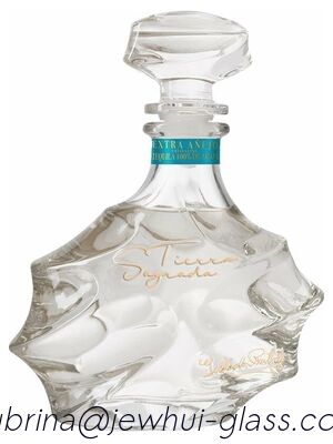 좋은 가격 엑스트라 에네호, 레포사도, 실버 데킬라 유리병, 슈퍼 플린트 유리병, 유리 마개 포함 온라인으로