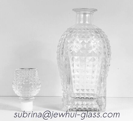 좋은 가격 XO 코냐크 유리병 750 밀리람베르트 진공 전기 도금 코팅 골든 온라인으로