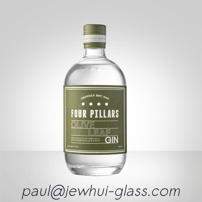 좋은 가격 클래식 진 유리 병 장인 유조업자 및 음료 수출업체에 완벽한 두꺼운 유리와 우아한 마무리 온라인으로