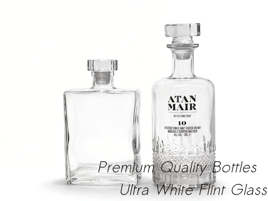 주문 750ml 유리 디칸터, ARMAN BRADY XO 유리 병, 보드카, 위스키, PRENIUM 직사각형 유리 병 온라인 제조