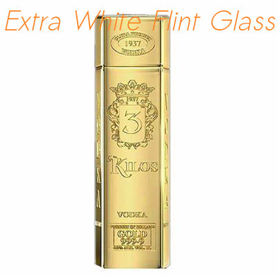 주문 200ML 500ML 맞춘 보드카 병 진공 금속화 금빛 스크린 인쇄 online manufacture