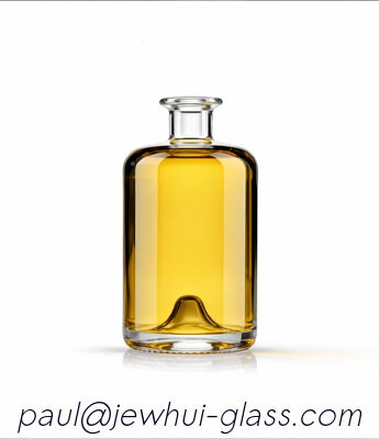 좋은 가격 아포테커 75cl 또는 70cl 라운드 푸시업 프리미엄 투명 위스키 유리병 온라인으로