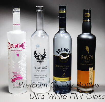 좋은 가격 200ml 500ml 1750ml 유리 증류주 병 엠보싱 레터링 209 진 유리병 온라인으로