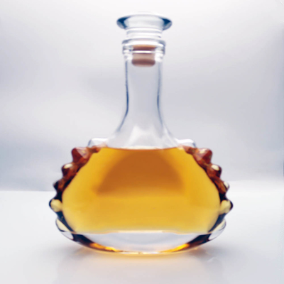 좋은 가격 유리 마개 ISO14001과 0.75L 데킬라 유리병이 금빛이어서 인쇄합니다 온라인으로