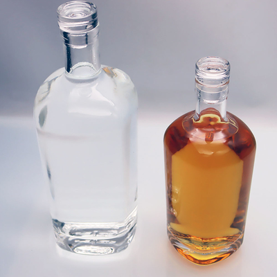 좋은 가격 두꺼운 바탕질 플린트 클리어 글라스 독주 보틀 375 밀리람베르트 1000 밀리람베르트 여분 백색 온라인으로